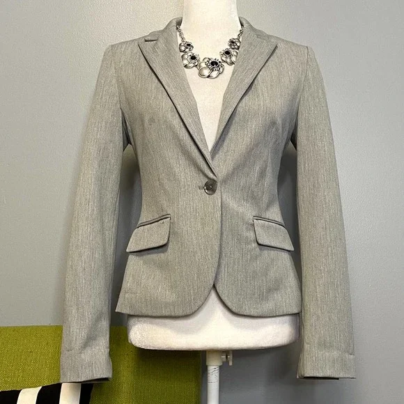 Express Jackets Coats Express Grey Classic Tailored One